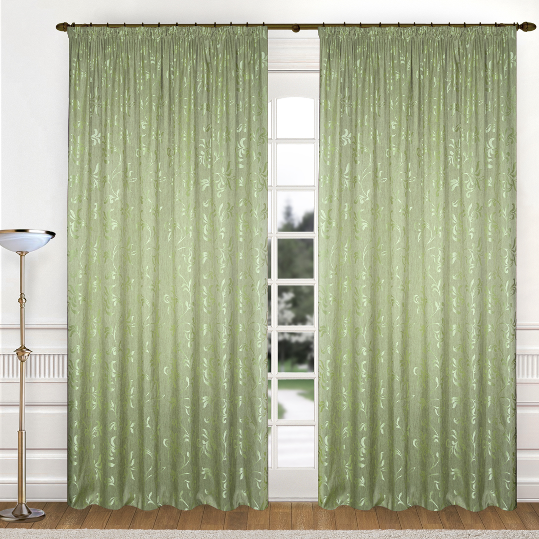 

Комплект штор ЖАККАРД К340 оливка 150*250*2