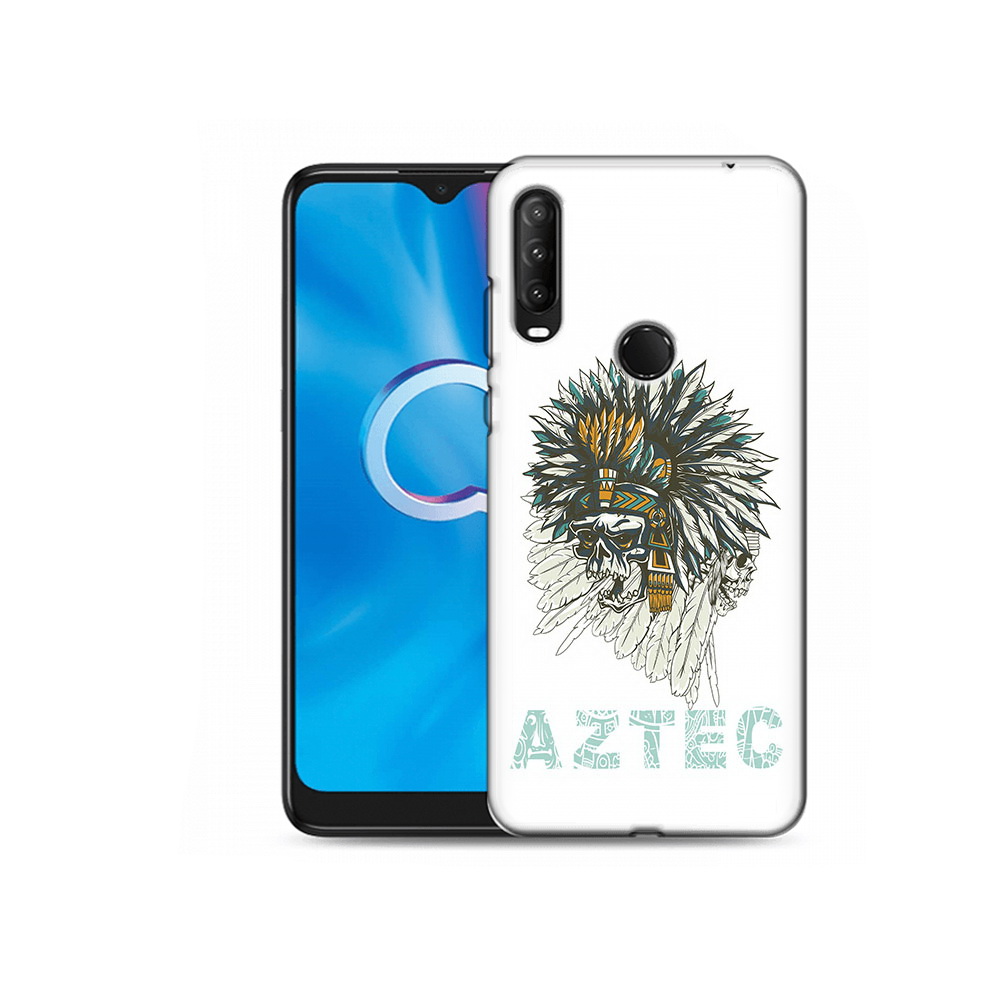

Чехол MyPads Tocco для Alcatel 1SE (2020) 5030D скелет индеец (PT152068.668.602), Прозрачный, Tocco
