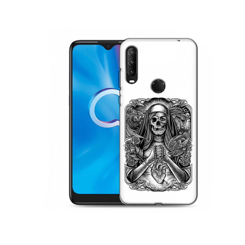 

Чехол MyPads Tocco для Alcatel 1SE (2020) 5030D скелет с сердцем (PT152068.668.603), Прозрачный, Tocco