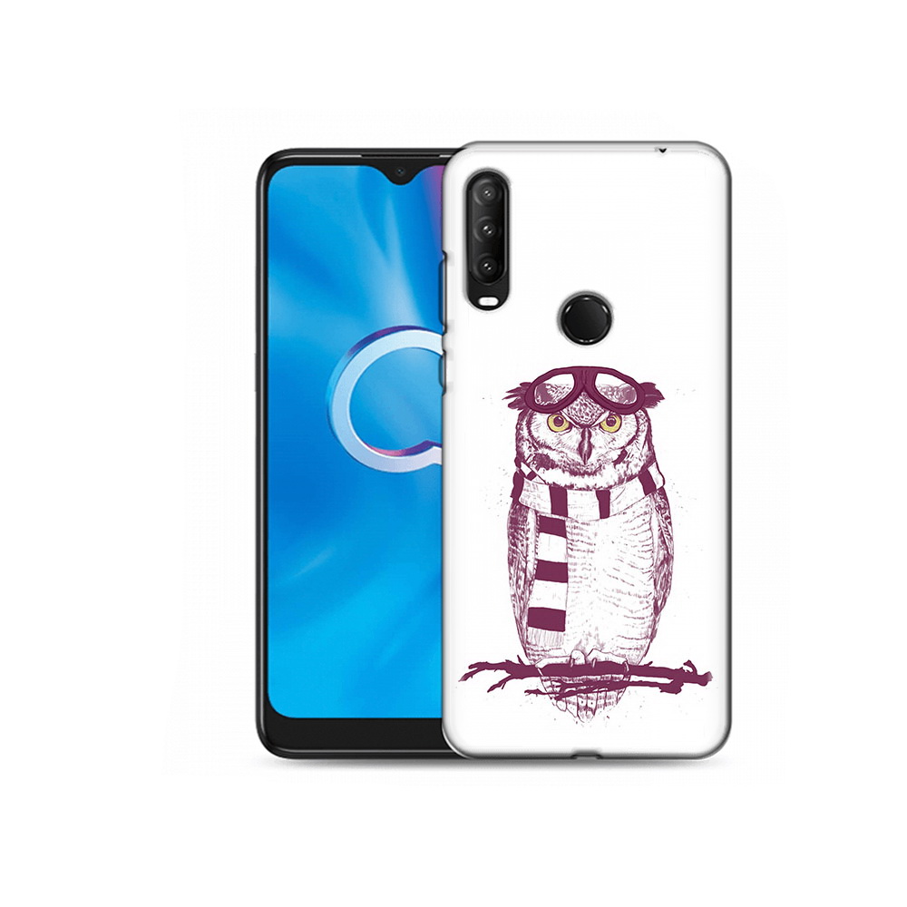 

Чехол MyPads Tocco для Alcatel 1SE (2020) 5030D сова-летчик (PT152068.668.612), Прозрачный, Tocco