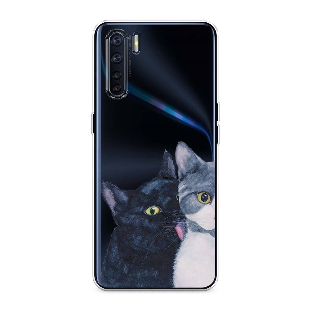 

Чехол Awog на Oppo A91/Reno 3 "Кошачья любовь", Разноцветный, 254250-1