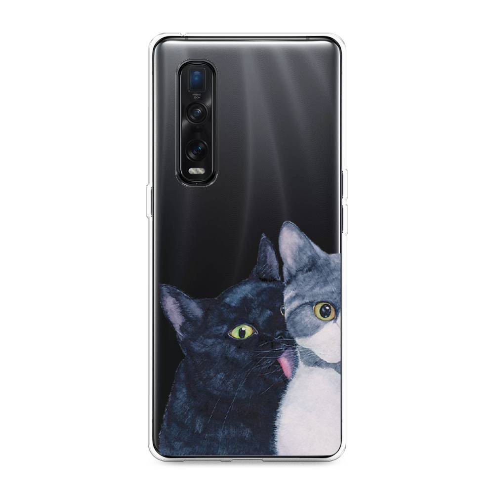 

Чехол Awog на Oppo Find X2 Pro "Кошачья любовь", Разноцветный, 253350-1