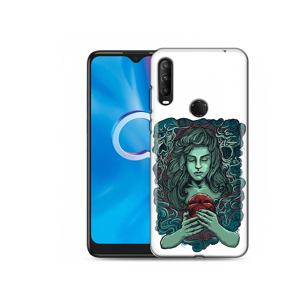 

Чехол MyPads Tocco для Alcatel 1SE (2020) 5030D спящая девушка (PT152068.668.619), Прозрачный, Tocco
