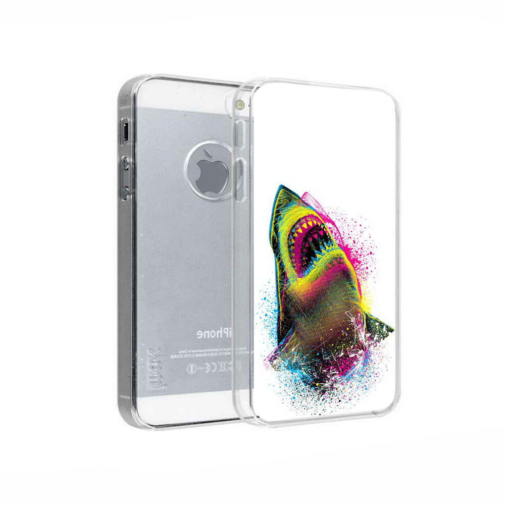

Чехол MyPads Tocco для Apple iPhone 5 челюсти-2, Прозрачный, Tocco