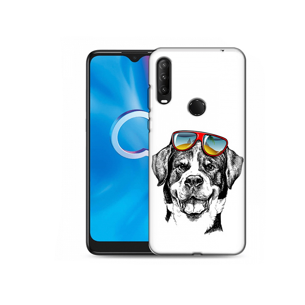 

Чехол MyPads Tocco для Alcatel 1SE (2020) 5030D счастливая собака (PT152068.668.631), Прозрачный, Tocco