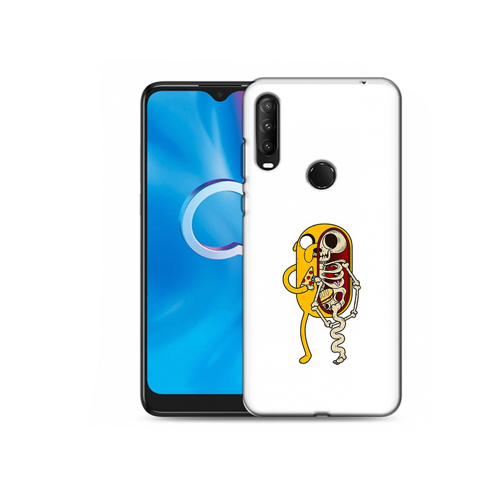 

Чехол MyPads Tocco для Alcatel 1SE (2020) 5030D Джейк скелет (PT152068.668.64), Прозрачный, Tocco