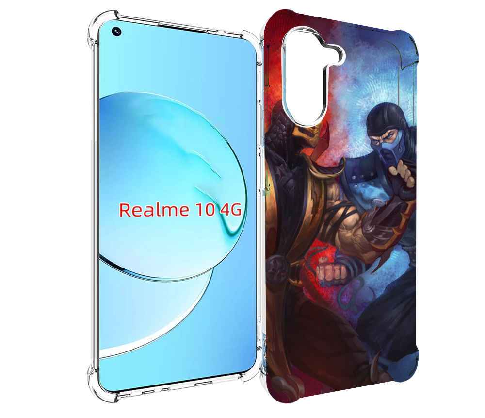 

Чехол MyPads Mortal Kombat art для Realme 10, Прозрачный, Tocco