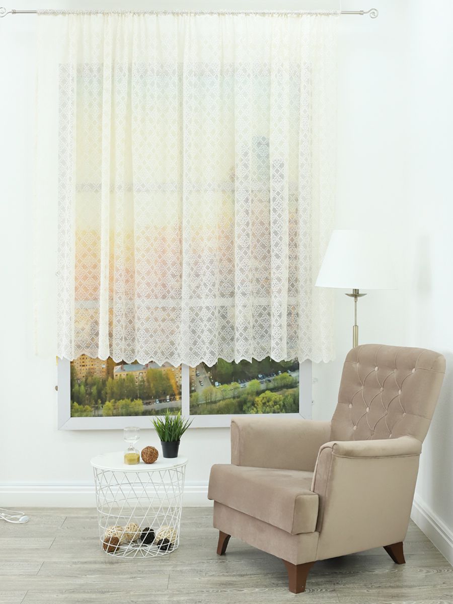 фото Тюль amore mio 20629 300*170 см шампань