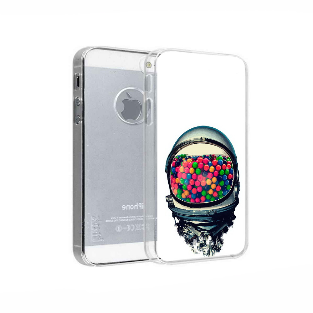 

Чехол MyPads Tocco для Apple iPhone 5 шлем космонавта, Прозрачный, Tocco