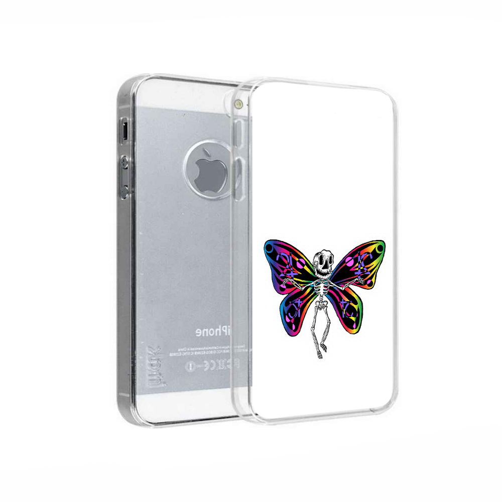 

Чехол MyPads Tocco для Apple iPhone 5 эффект бабочки, Прозрачный, Tocco