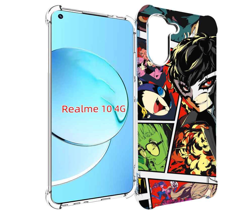 

Чехол Mypads Persona 5 Art Для Realme 10, Прозрачный, Tocco