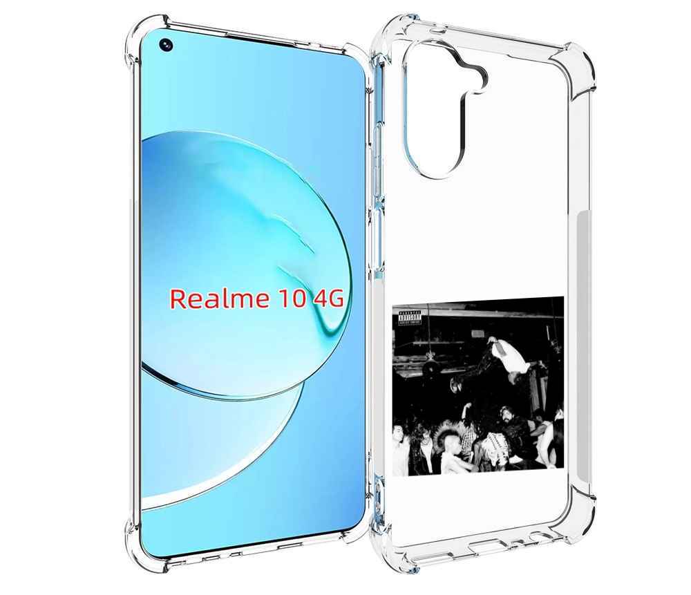 

Чехол Mypads Playboi Carti - Die Lit Для Realme 10, Прозрачный, Tocco