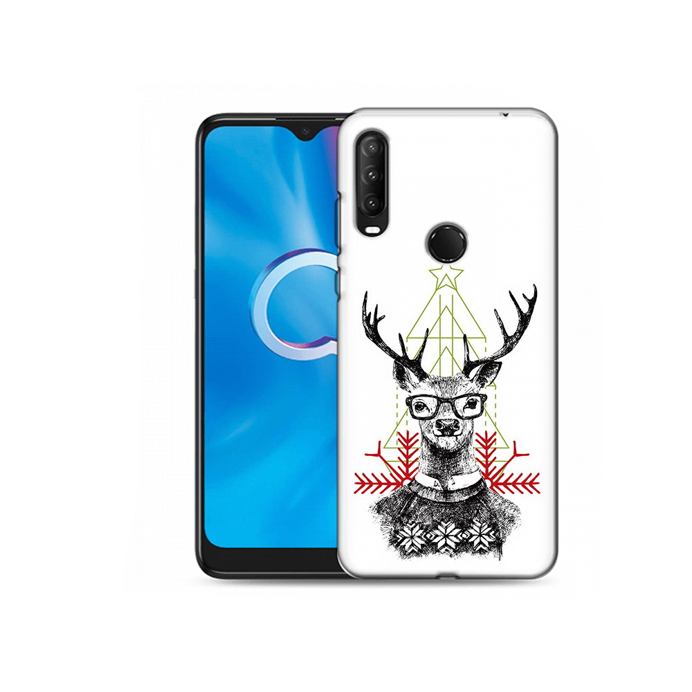 

Чехол MyPads Tocco для Alcatel 1SE (2020) 5030D умный олень (PT152068.668.652), Прозрачный, Tocco