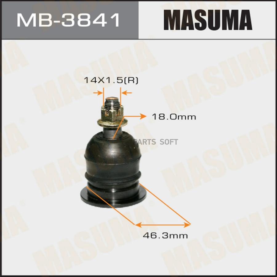 

MASUMA 'MB3841 Шаровая опора TOYOTA LAND CRUSER 120 02->/4 RUNNER 02-> 1шт