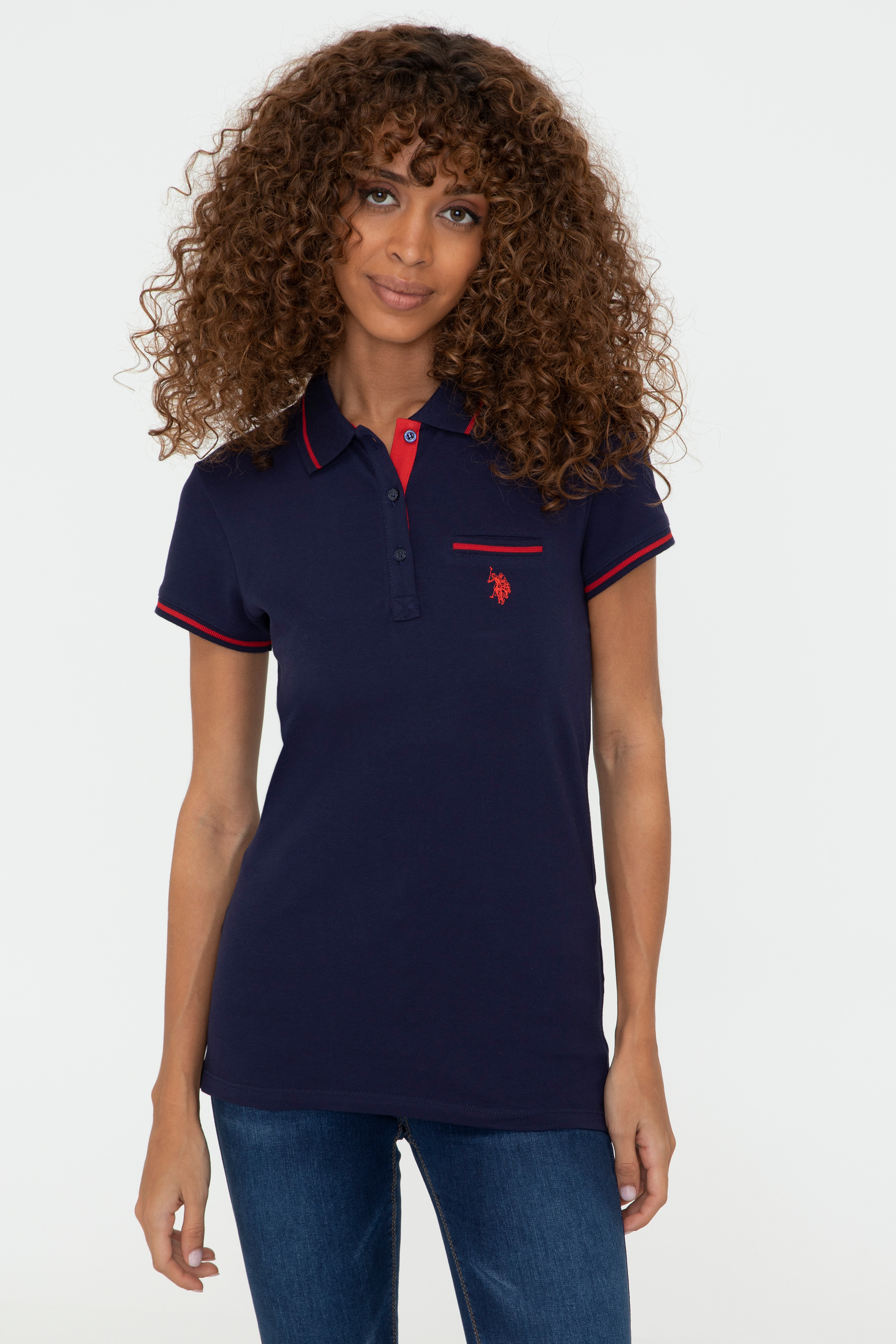 

Футболка женская U.S. POLO Assn. G082GL0110GLORIA21 синяя XS, Синий, G082GL0110GLORIA21