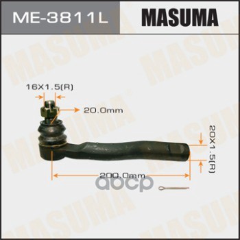 

MASUMA 'ME3811L Нак.рул.тяги лев. TOYOTA LAND CRUISER 100 98-02 LEXUS LX470 98-02 1шт, ME3811L