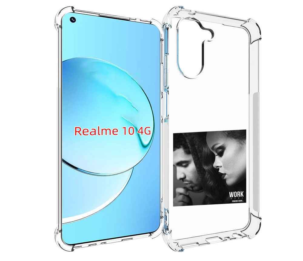 

Чехол Mypads Rihanna Feat Для Realme 10, Прозрачный, Tocco