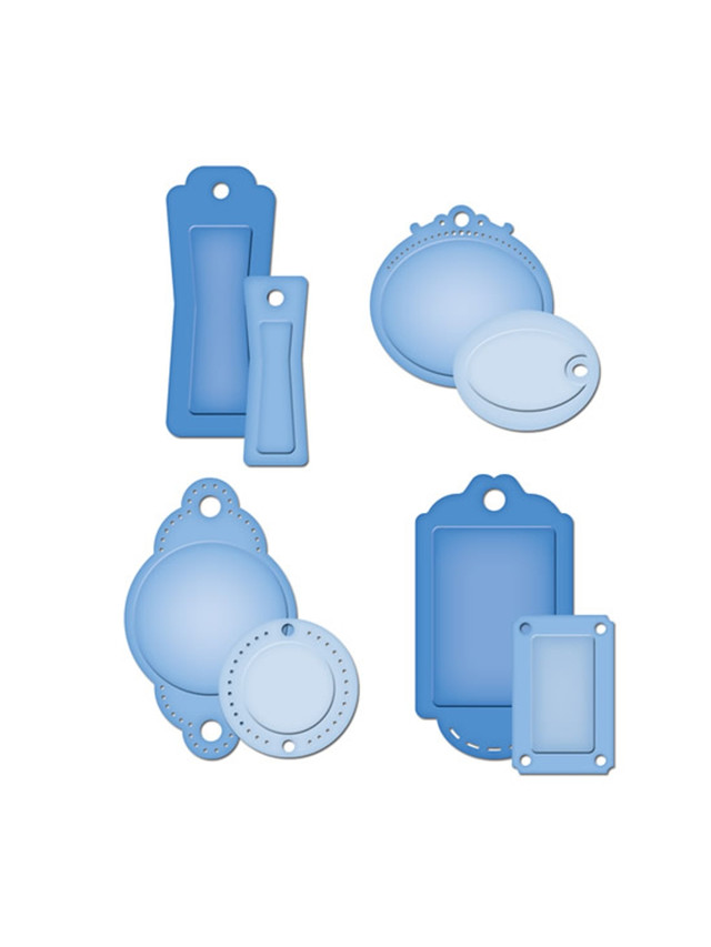 

Ножи для вырубки скрапбукинг Spellbinders® Shapeabilities® "Теги в рамке 1"