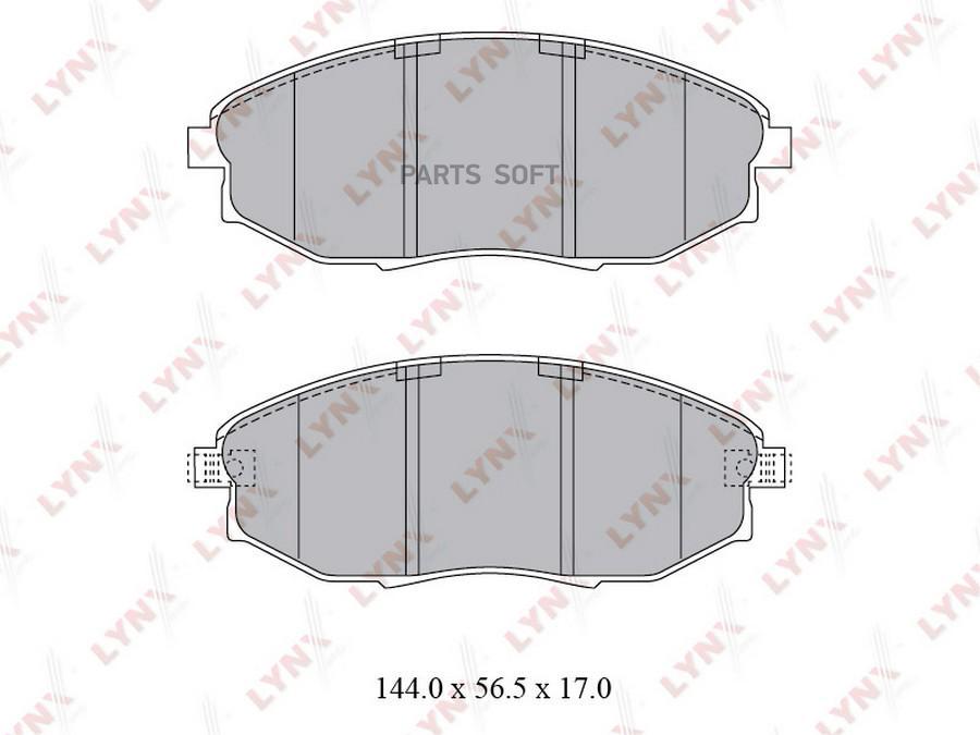 

Тормозные колодки LYNXauto передние BD-1812