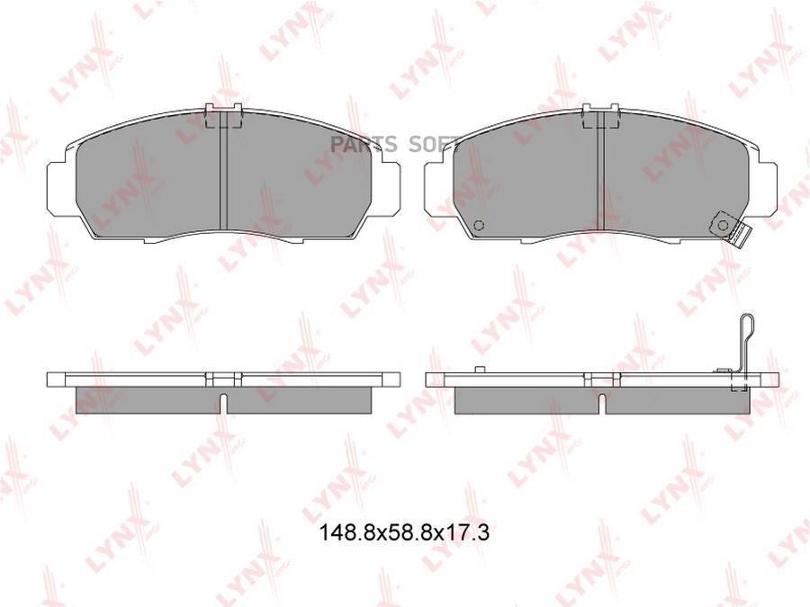 

Тормозные колодки LYNXauto передние BD-3403