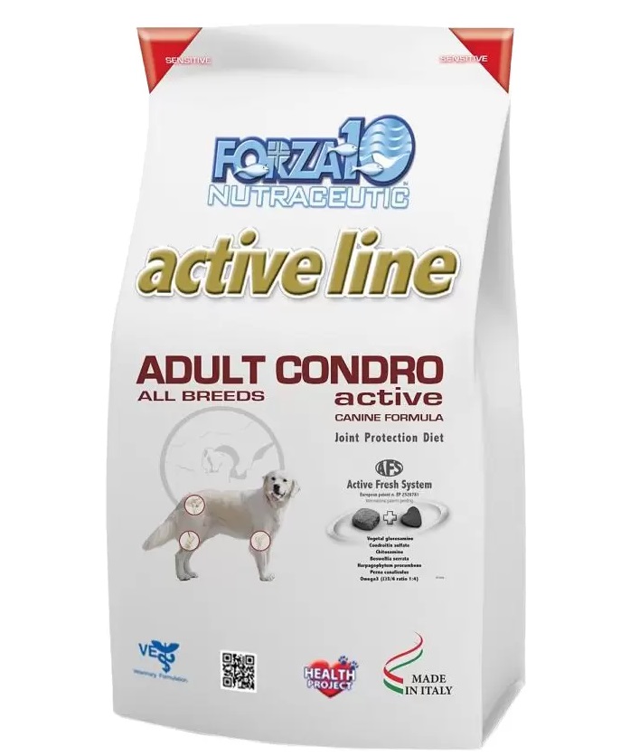 Сухой корм для собак Forza10 Active Line Adult Condro, рыба, 10кг
