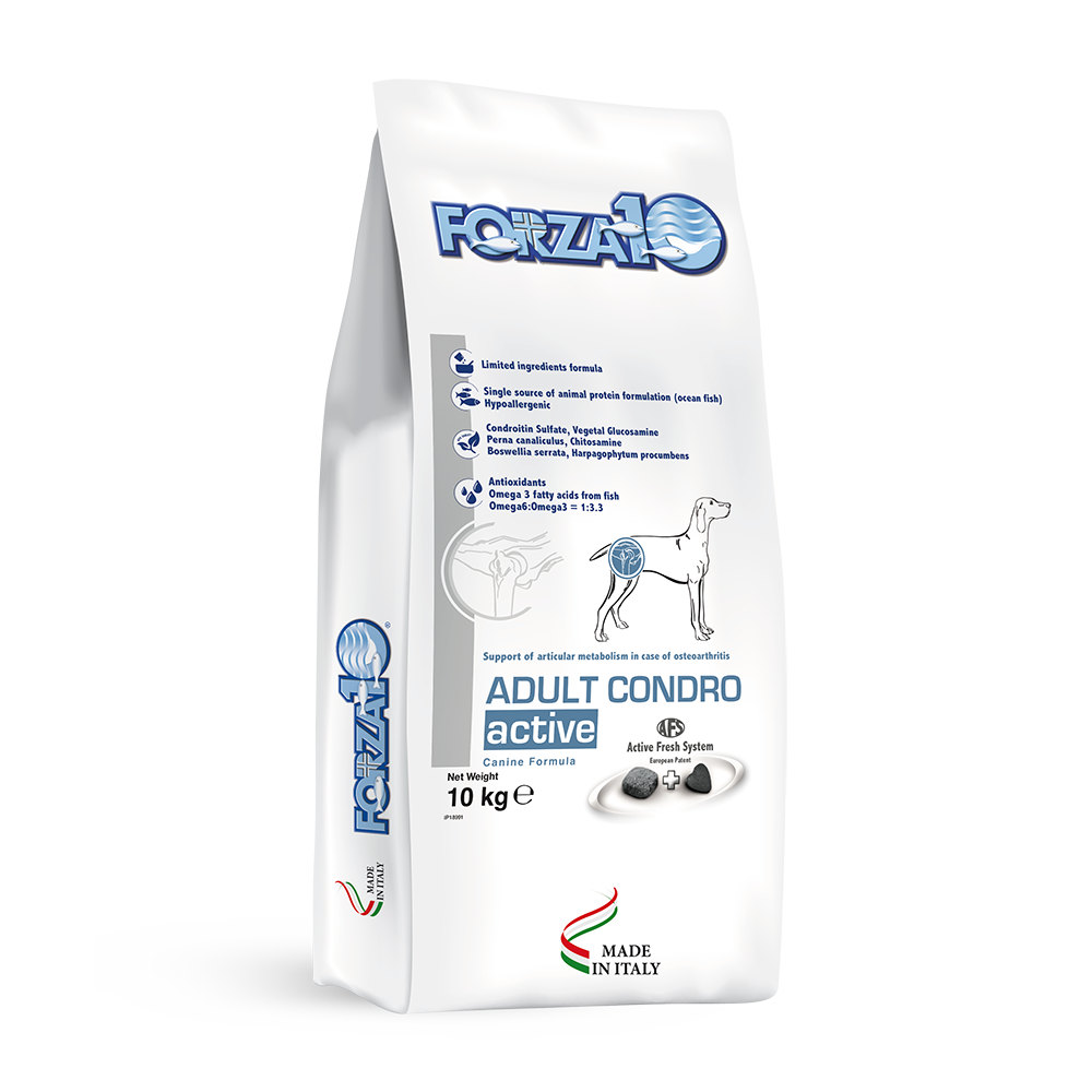 Сухой корм для собак Forza10 Active Line Adult Condro, рыба, 10кг