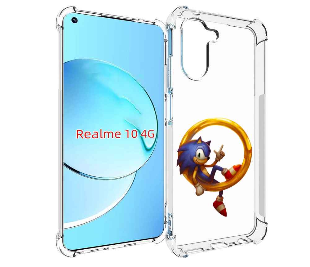 

Чехол Mypads Sonic-R Для Realme 10, Прозрачный, Tocco
