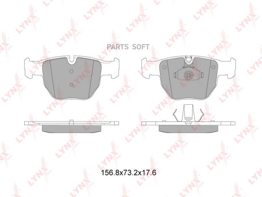 

Тормозные колодки LYNXauto передние BD-5010