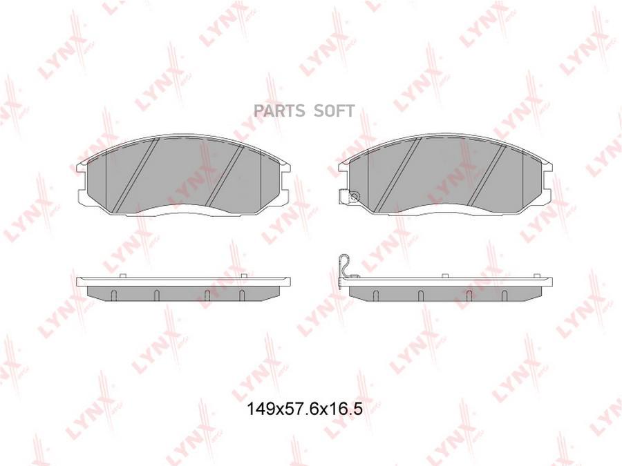 

Тормозные колодки LYNXauto передние BD-7003