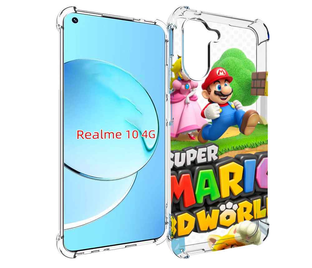 

Чехол Mypads Super Mario 3D World Для Realme 10, Прозрачный, Tocco