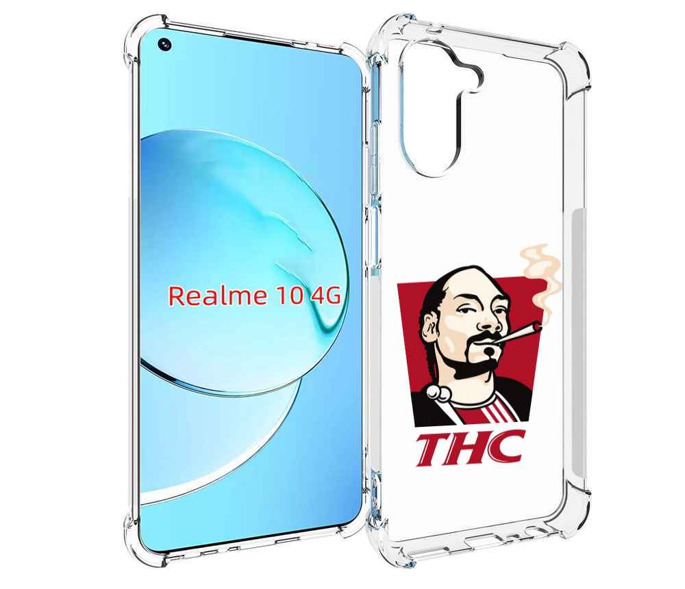 

Чехол Mypads Thc Для Realme 10, Прозрачный, Tocco