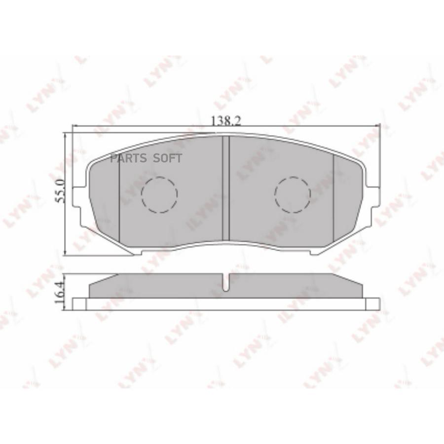 

Тормозные колодки LYNXauto передние BD-7302