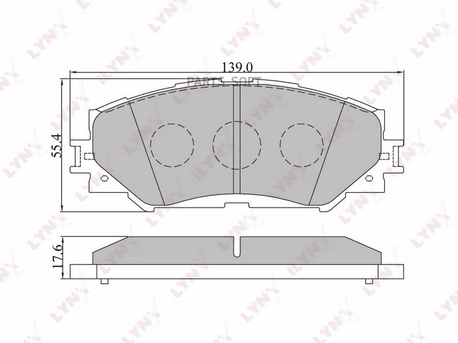 

Тормозные колодки LYNXauto передние BD-7542