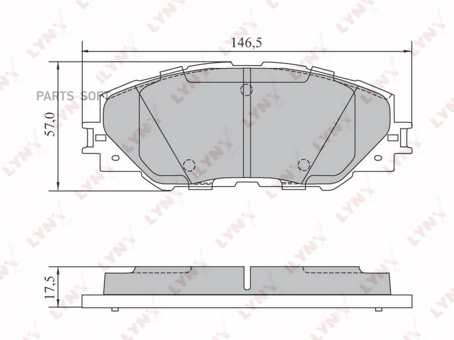 

Тормозные колодки LYNXauto передние BD-7572