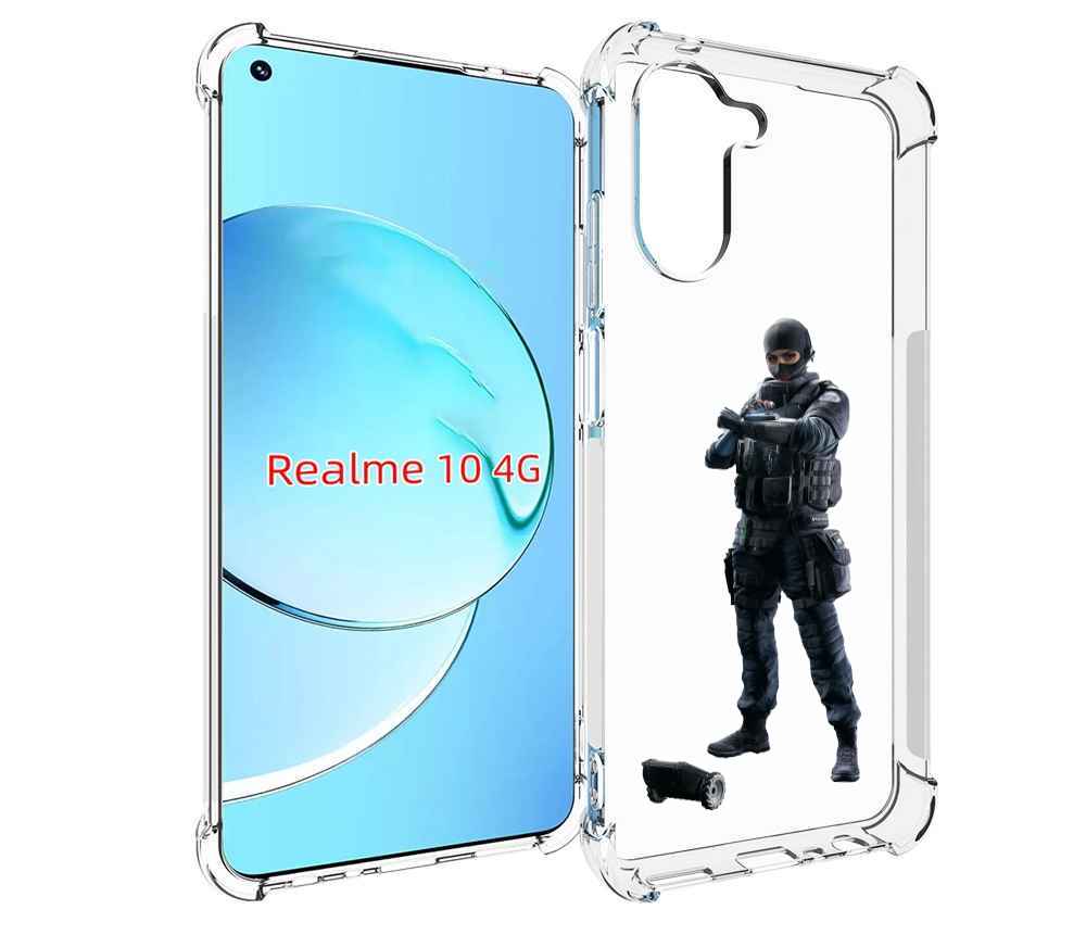 

Чехол Mypads Tom-Clancy'S-Rainbow-Six-1 Для Realme 10, Прозрачный, Tocco