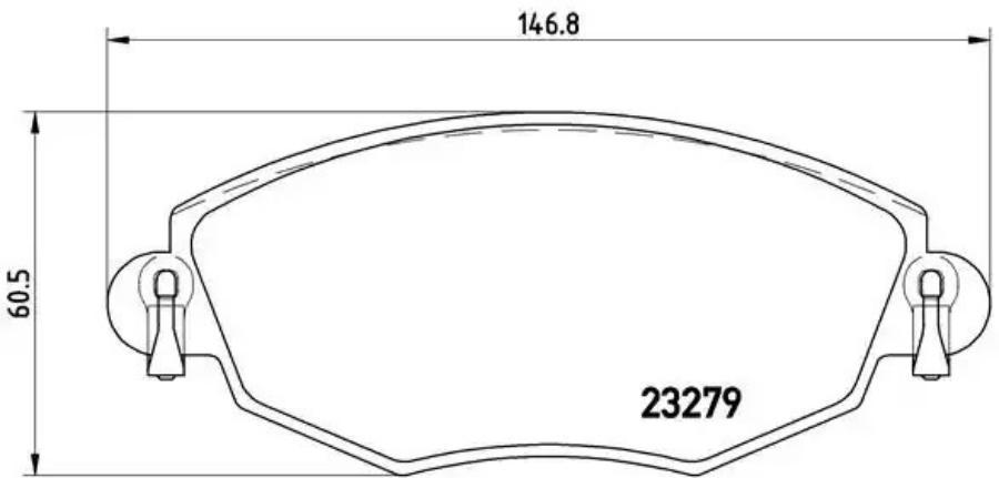 

Тормозные колодки brembo передние P24060