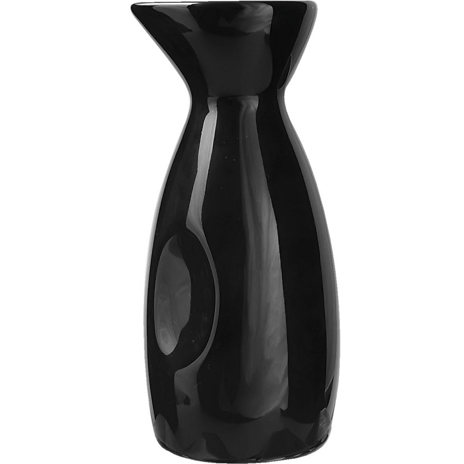 Бутылка для саке Kunstwerk 140мл 50х50х120мм фарфор черный