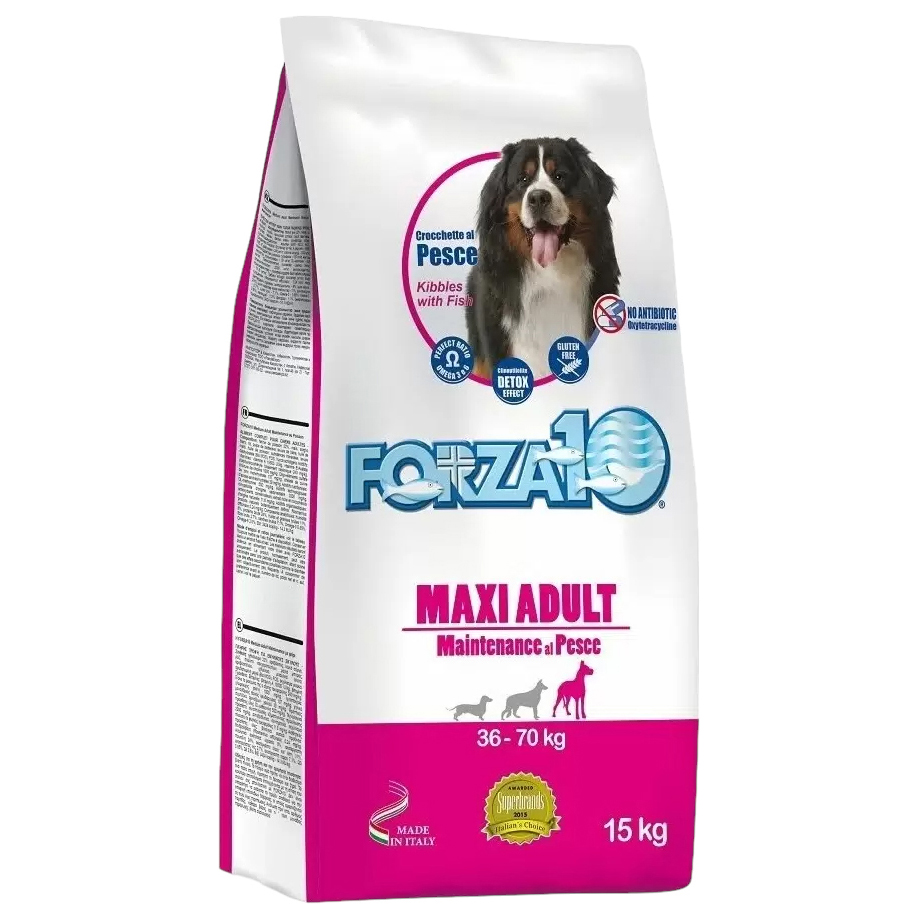 Сухой корм для собак Forza10 Maintenance Adult Maxi, лосось, треска, тунец, 15кг