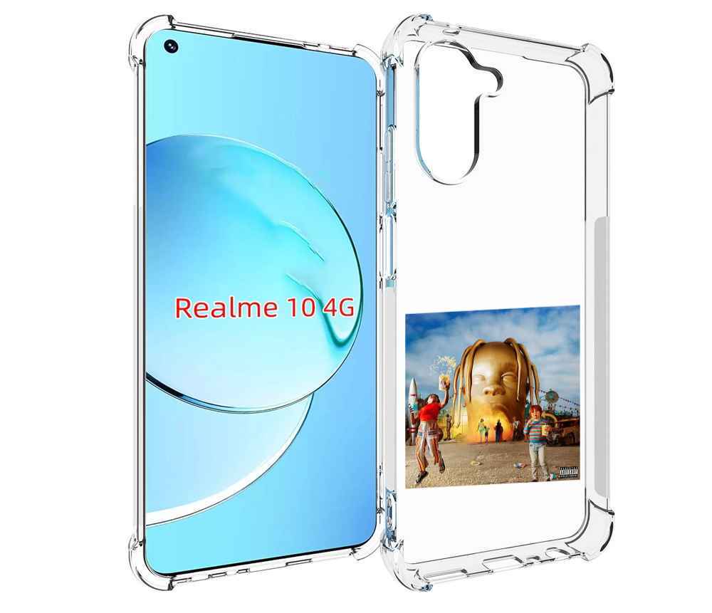 

Чехол MyPads Travis Scott - Astroworld для Realme 10, Прозрачный, Tocco