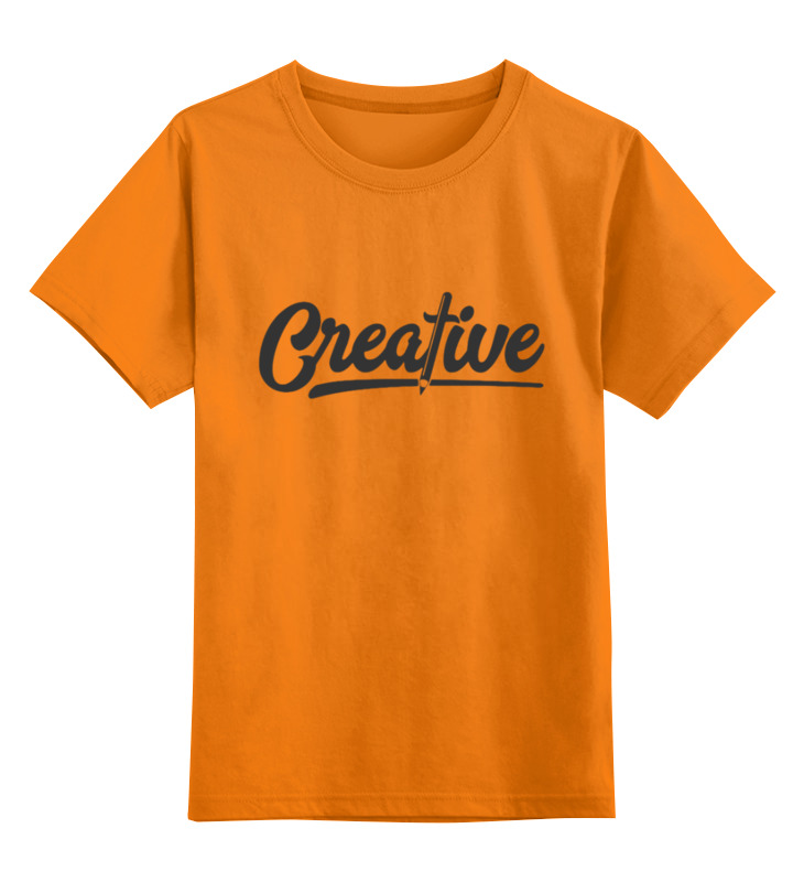 

Детская футболка Printio Creative цв.оранжевый р.128, 0000002933854