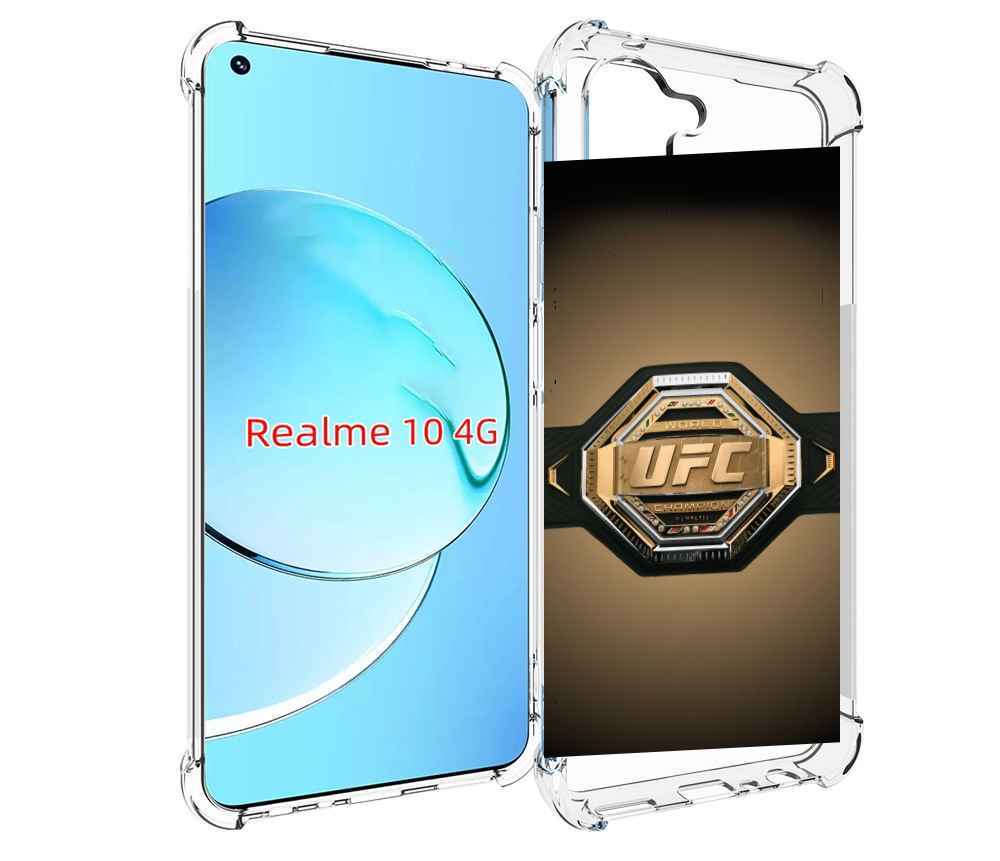 

Чехол MyPads UFC единоборства мужской для Realme 10, Прозрачный, Tocco