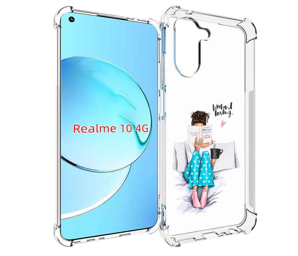 

Чехол MyPads Weekend-loading для Realme 10, Прозрачный, Tocco
