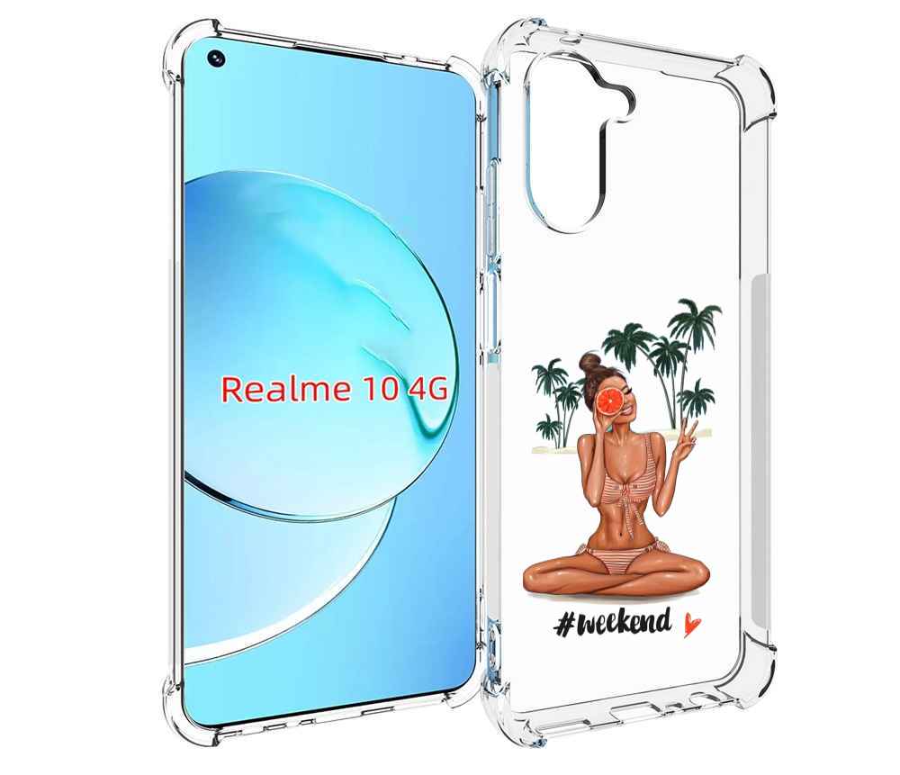 

Чехол MyPads Weekend для Realme 10, Прозрачный, Tocco