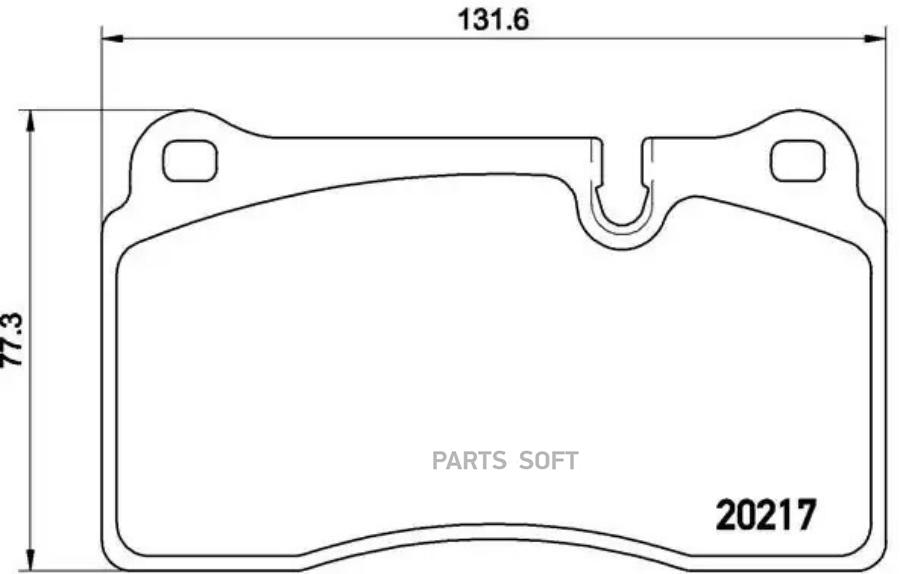

Тормозные колодки brembo передние P44018