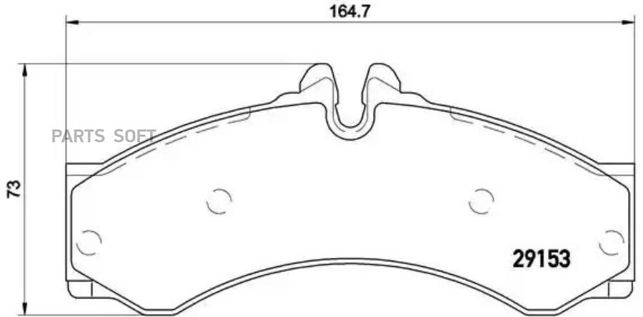 

Тормозные колодки brembo передние P50028