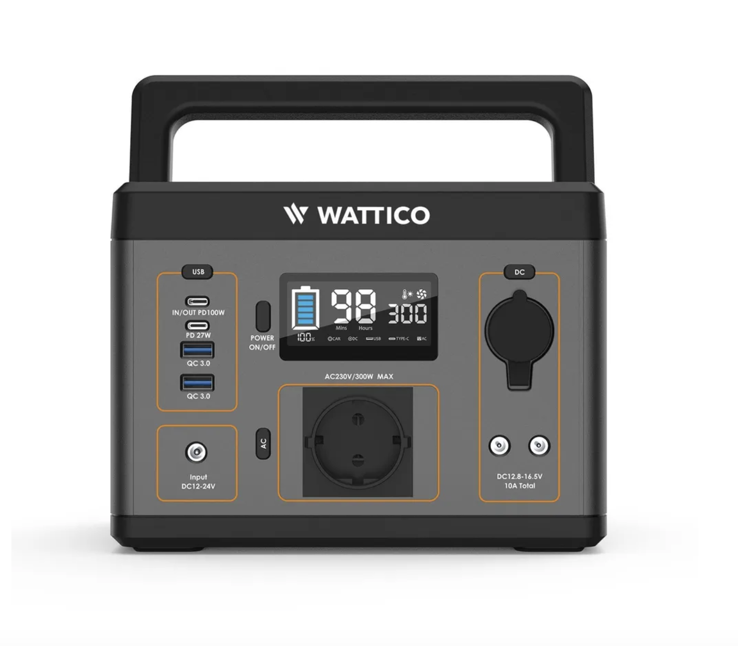 Wattico 300 cолнечный генератор (электростанция Camp300 + солнечная панель Wattico SP100) солнечная электростанция 7 8 квт ч в сутки eco gel 2022 с крепежом