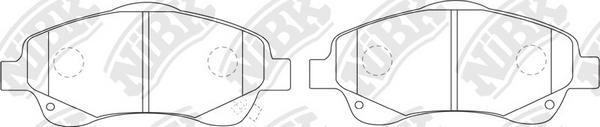 

Тормозные колодки NIBK передние PN1233