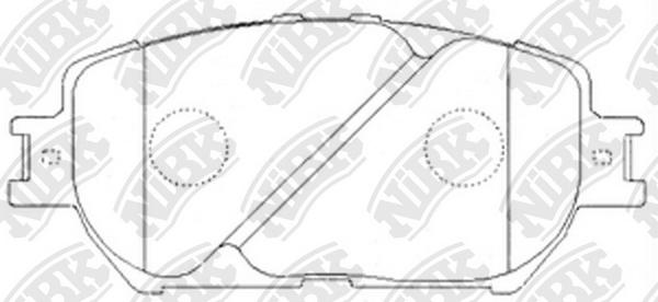

Тормозные колодки NIBK передние PN1479
