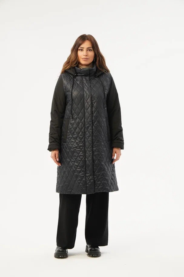 Пальто женское ZARA 518247 черное M (доставка из-за рубежа)