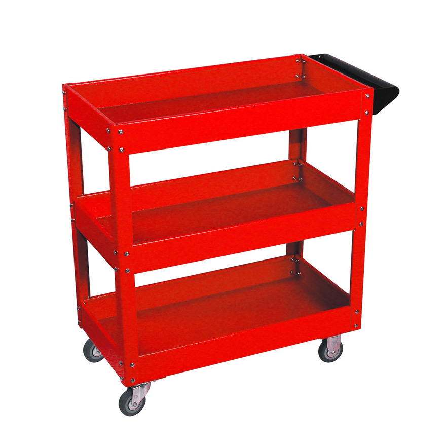 

Тележка с тремя открытыми полками, красная GARWIN INDUSTRIAL 001060-3000, 001060-3000